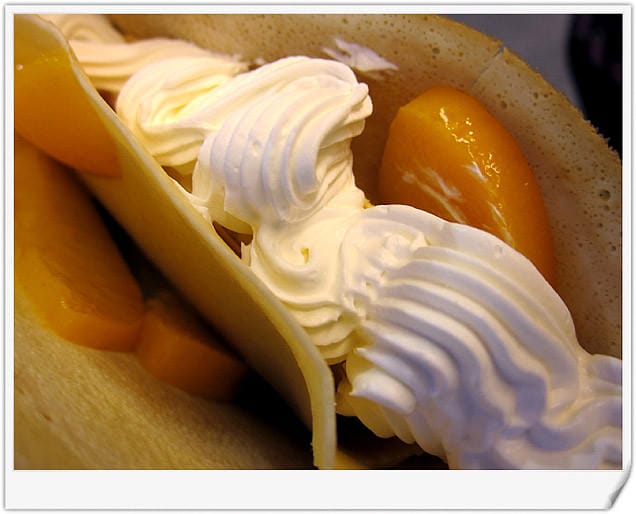 [台北] 艾菲爾法式可麗餅｜水蜜桃鮮奶油 減量不怕胖 (葷素