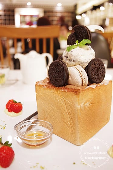 [台北] Dazzling Thai Cafe｜下午茶 Oreo巧克力蜜糖吐司 (葷素