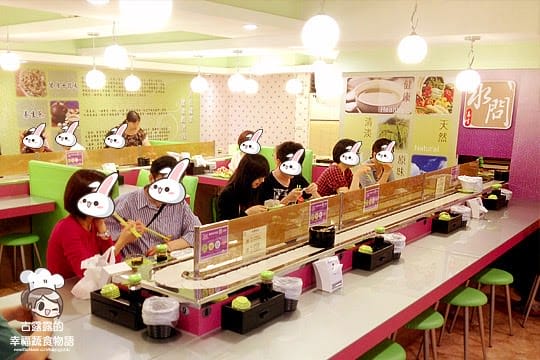 [台北] 素食的迴轉壽司！水問蔬食園｜迴轉蔬食壽司咖啡 (已歇業