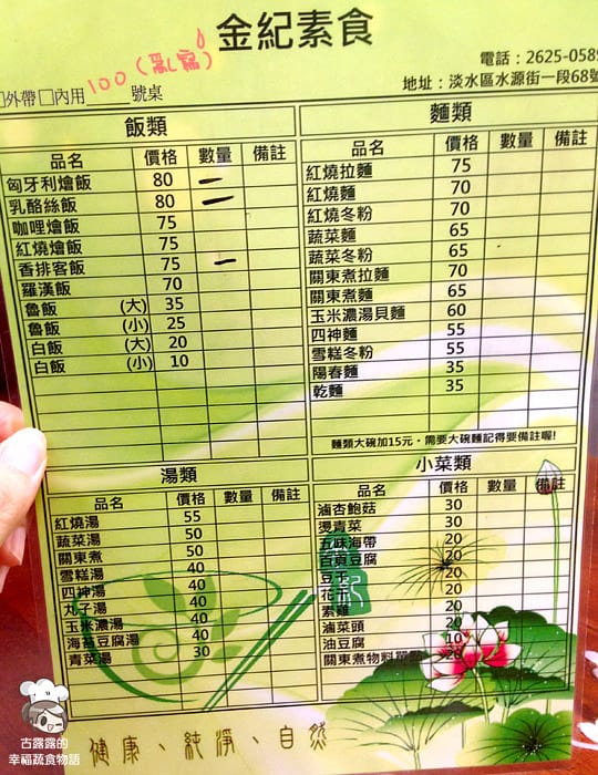[新北] 來吃匈牙利燴飯，淡水金紀素食