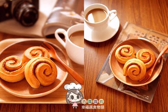 露露日常料理 ▌夾著重焙咖啡香的「咖啡肉桂捲」，與爽口雙活菌腰果禮盒！