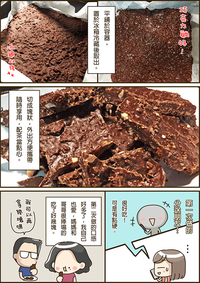 露露日常料理 ▌世界簡單！巧克力燕麥棒｜巧克力料理 下午茶點心