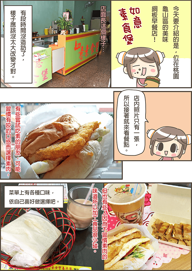 [桃園] 如意素食堡｜蛋奶素早餐店 學區早餐 (已歇業