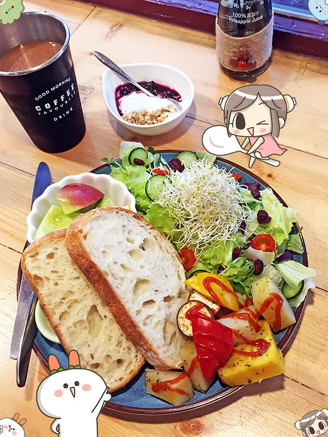 [嘉義] 晨食找餐｜粉紅餐車到店面｜蔬食也誘人 西式早午餐