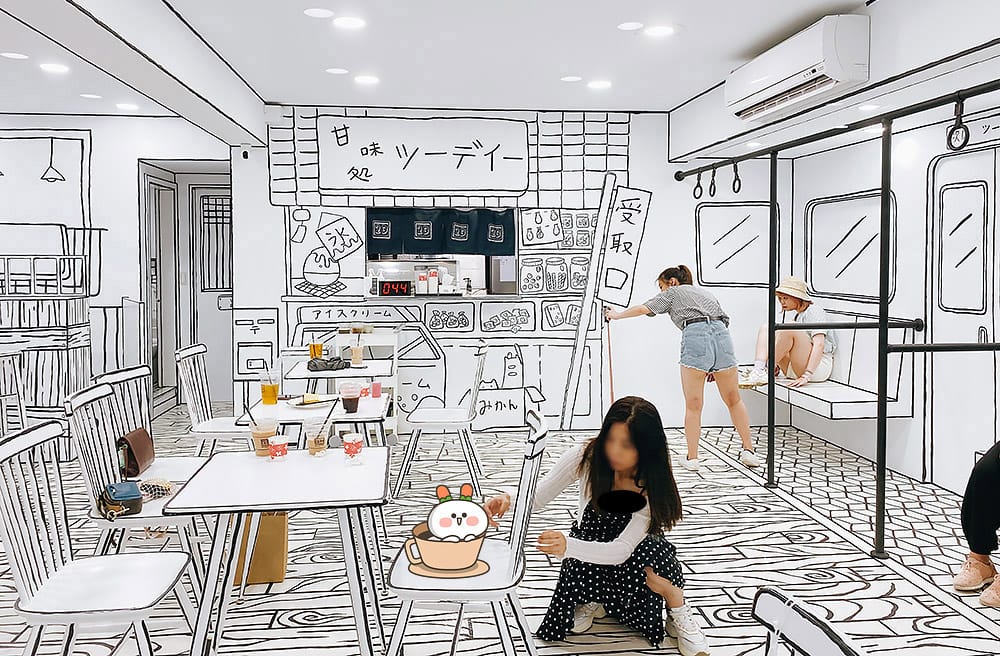[台北] 網美必拍！走進漫畫場景「2D cafe」日韓爆紅咖啡廳來台灣了！(已歇業
