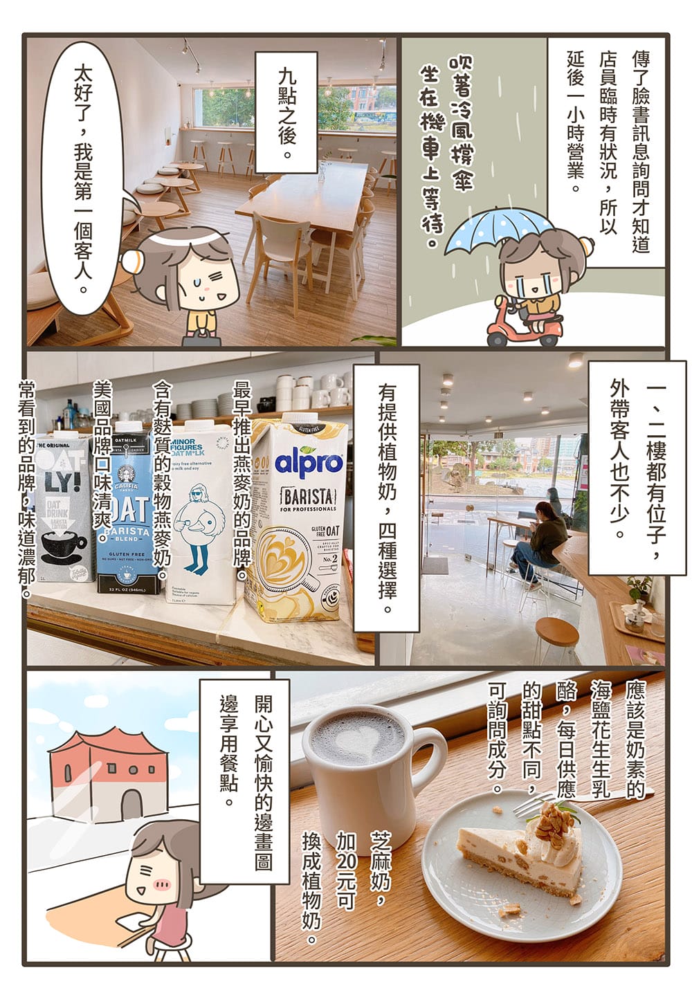 [台北] 純白咖啡館的北門風光｜MKCR 山小孩咖啡｜漫畫食記