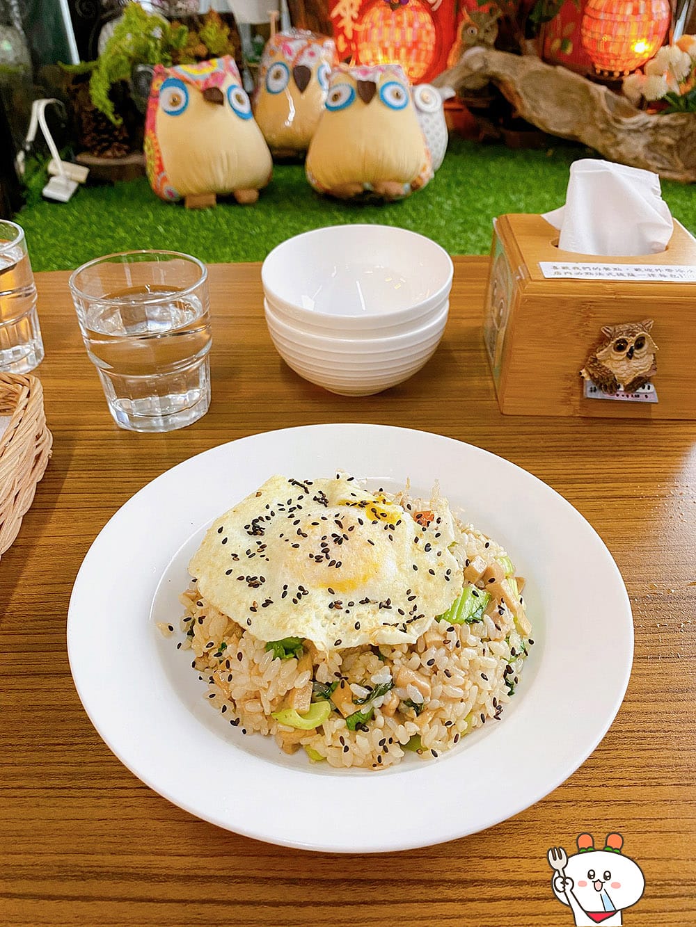 [新北] 淡水夕陽景觀 蔬食餐廳｜Coolife貓頭鷹藝品素食館。漁人碼頭