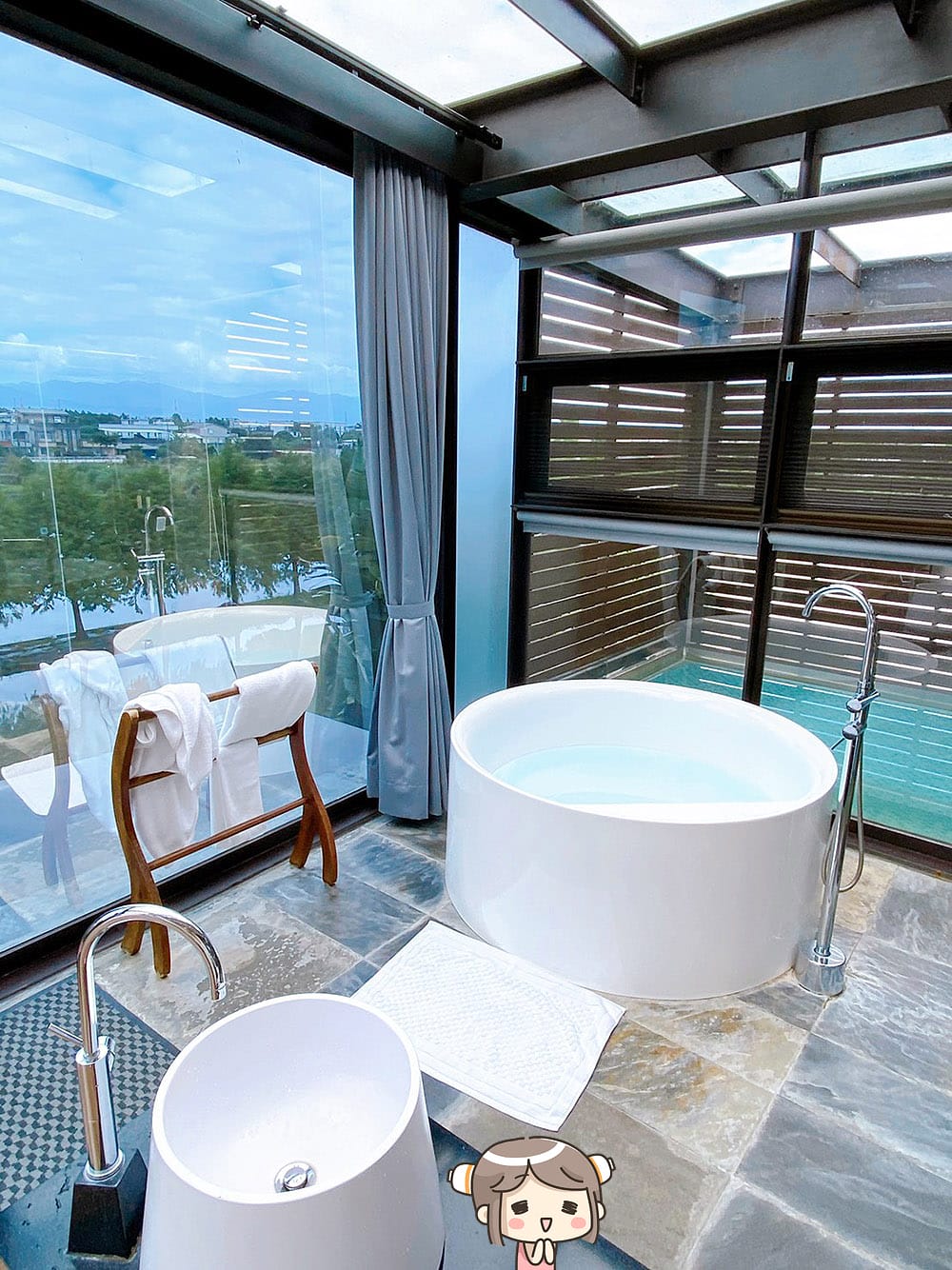 [宜蘭住宿] 稻田中的夢幻玻璃屋 躺著看星星｜水畔星墅時尚會館