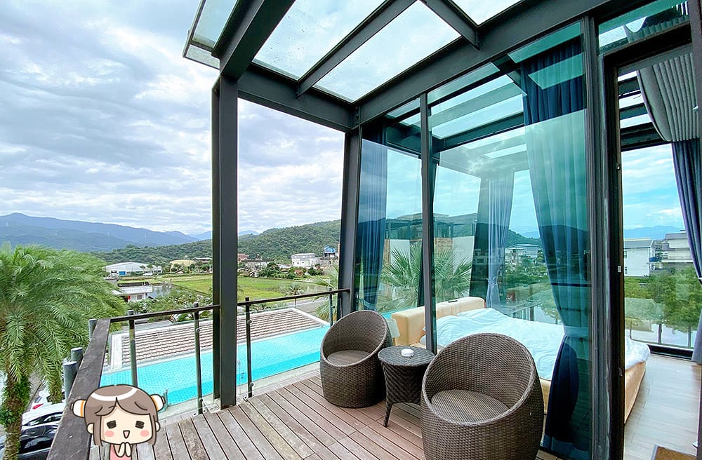 [宜蘭住宿] 稻田中的夢幻玻璃屋 躺著看星星｜水畔星墅時尚會館