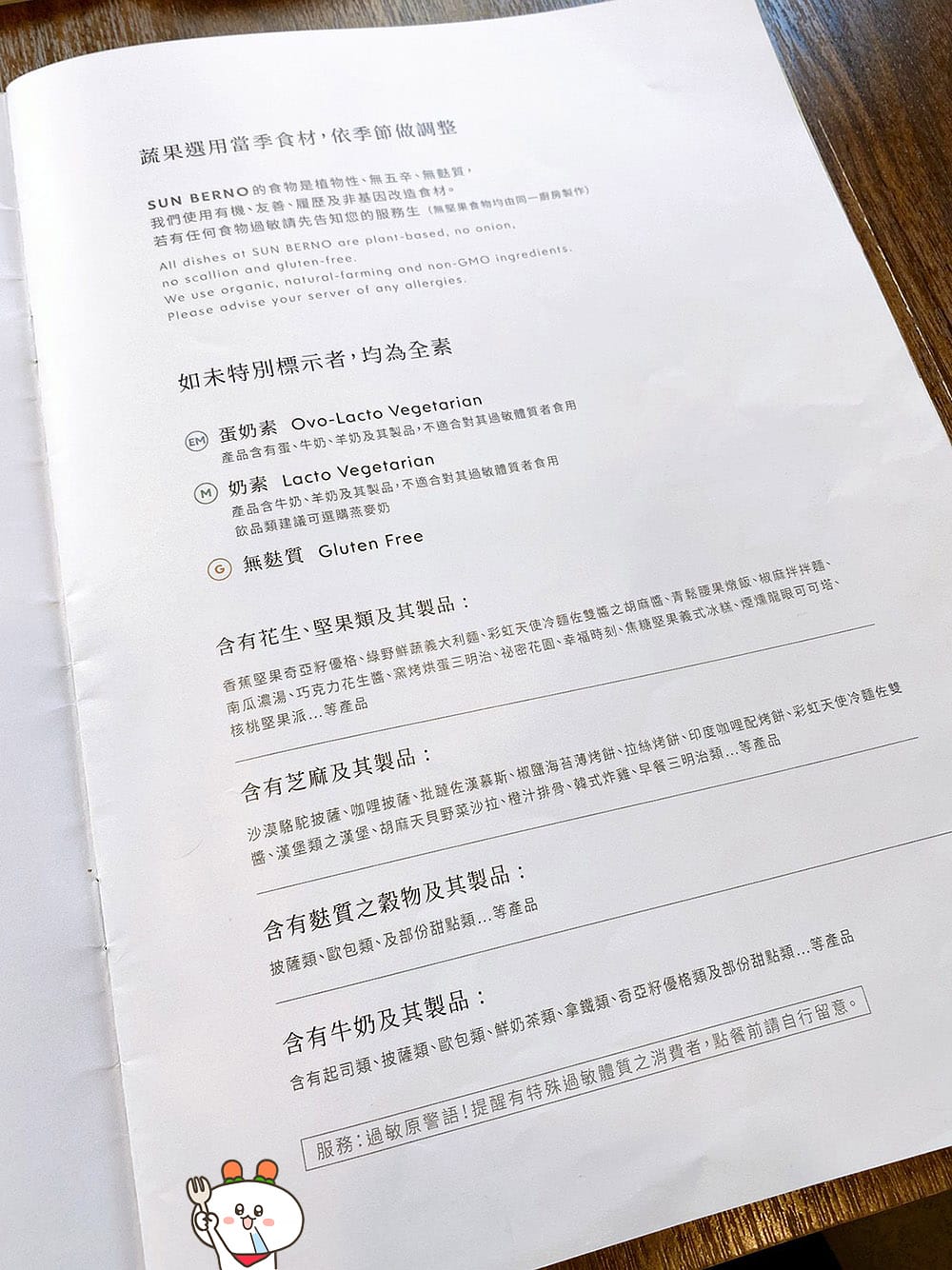 [台中] SUN BERNO光焙若蔬食｜早午餐 輕食 義式料理｜勤美店