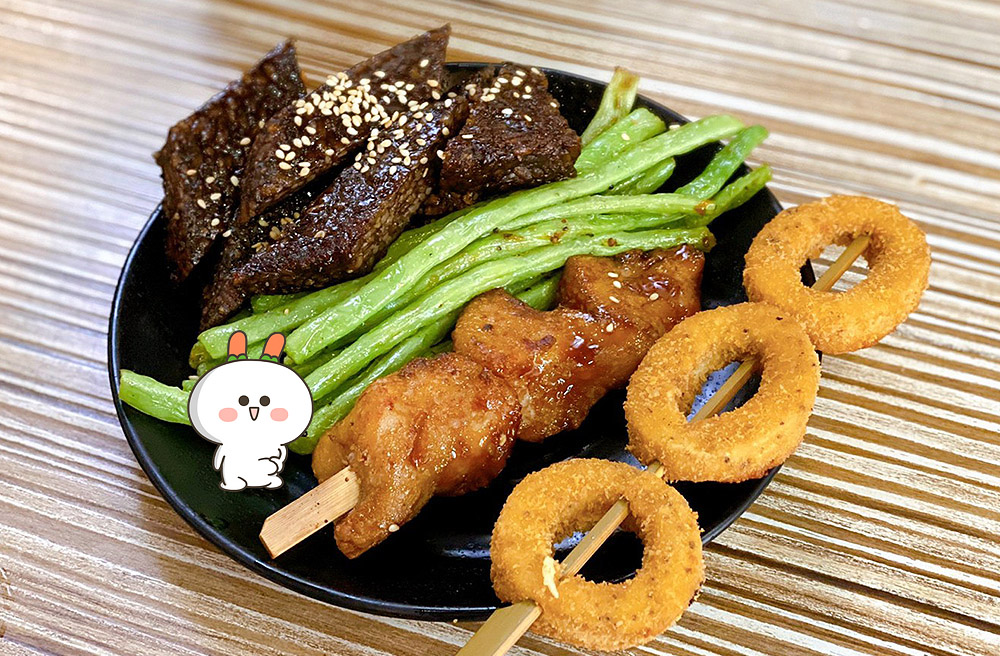 [台北] 人氣素食日式燒烤 定食，圓蔬食堂｜晴光商圈美食
