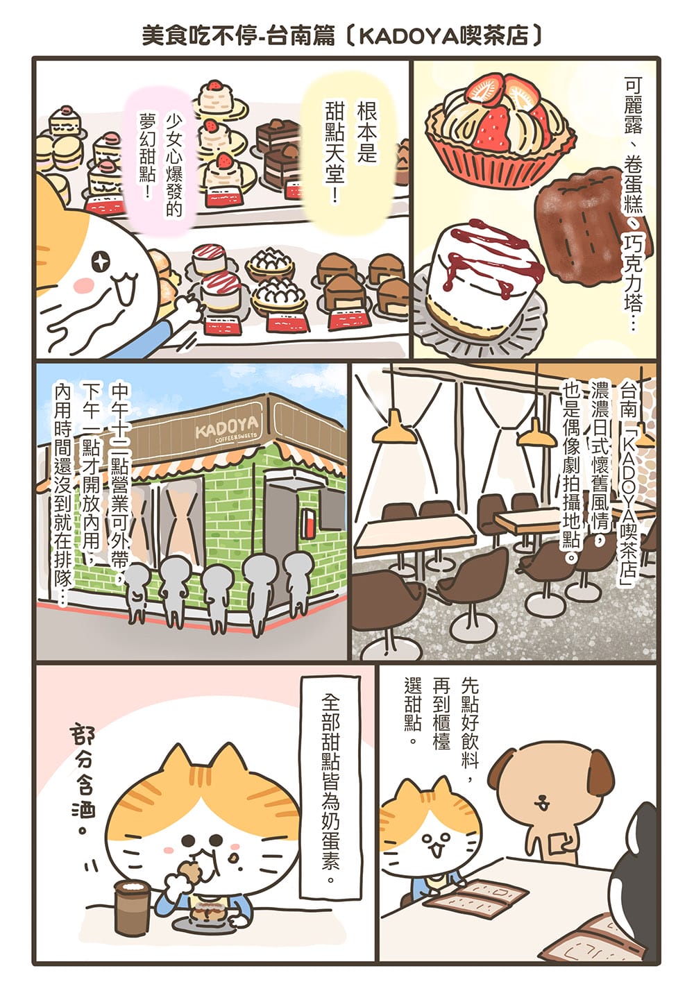 [台南] 日式昭和氛圍「KADOYA喫茶店」，復古又時髦的台南甜點店