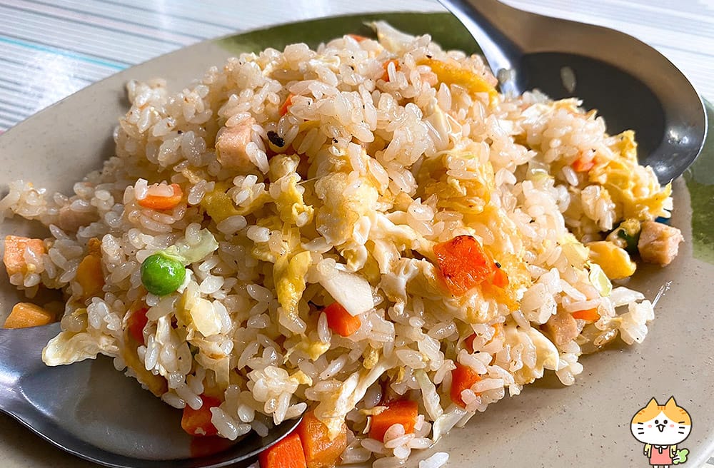 [台北] 隨緣素食｜寧夏夜市裡的熱熱家常料理｜蛋炒飯 陽春麵