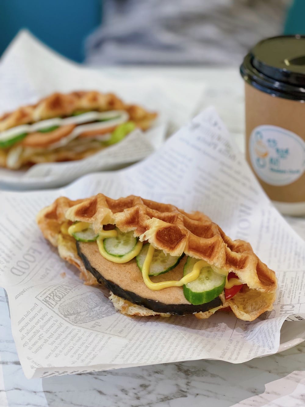 [新北] 悠樂間 Shalom Cafe｜風靡韓國的Croffle，蔬食咖啡店的味蕾之旅 (已歇業