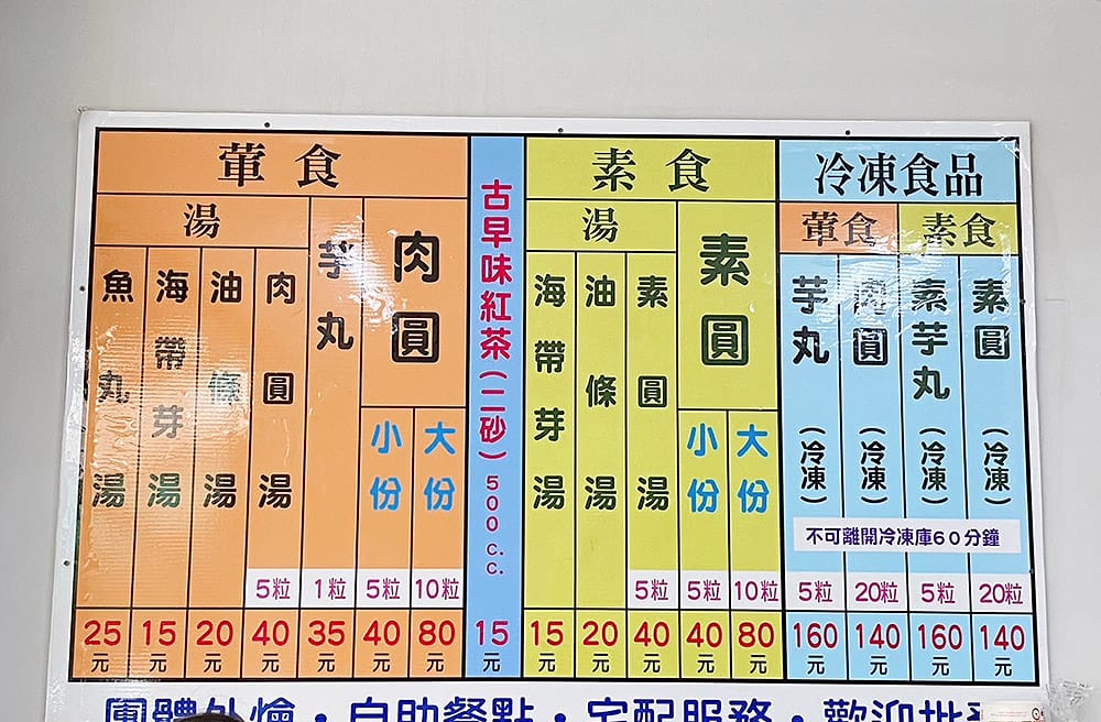 [台南] 一品肉圓 葷.素專賣店｜素圓、素芋丸、湯品｜台南美食筆記